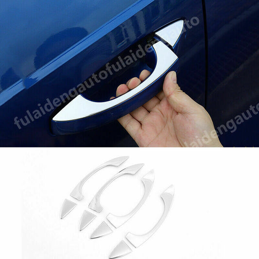 for Audi Q3 2019-2023 Chrome ABS External Door Handle Cover Trim Decor 8X