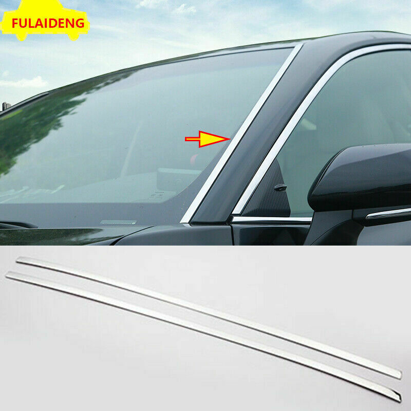 for Toyota for Camry 2018-2023 Chrome Steel Front Window Wind Shield Deflector Trim