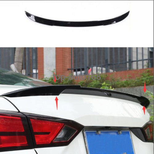 Glossy Black ABS Rear Trunk Tail Spoiler Wing Lip Trim for Nissan Altima 2019-24