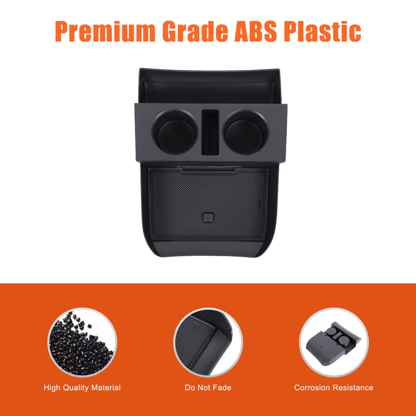 Black under-dashboard storage tray for Hyundai Palisade 2019 - 2023 n