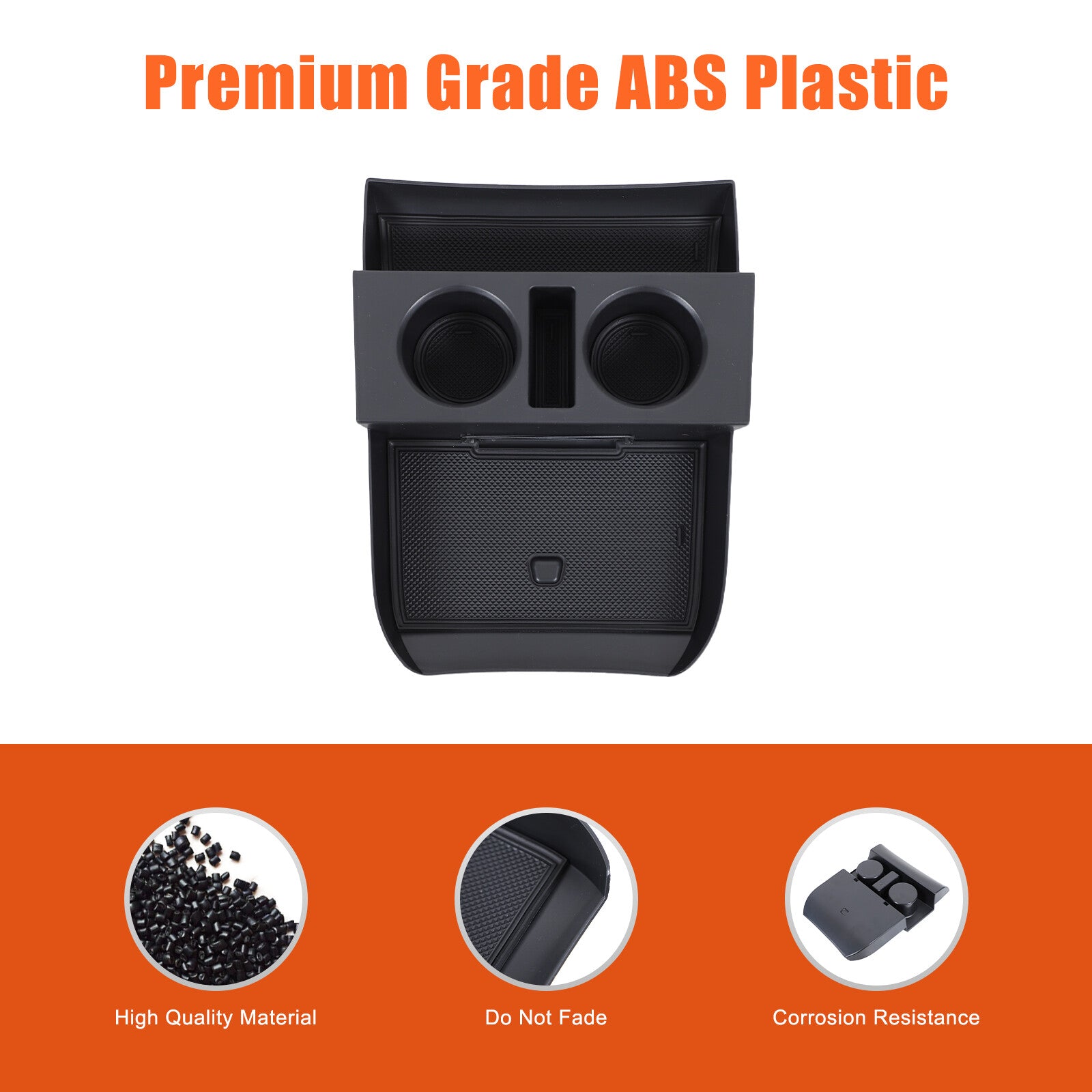 Black under-dashboard storage tray for Hyundai Palisade 2019 - 2023 n
