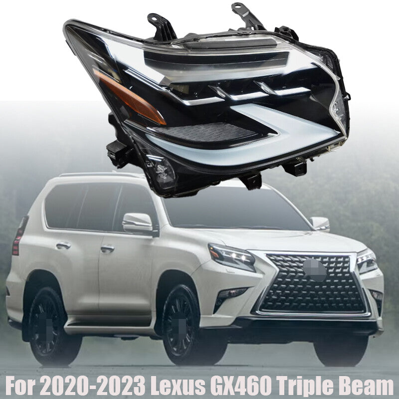 Passenger Side For 2020-2023 for Lexus GX460 Triple Beam Right RH LED Headlight n