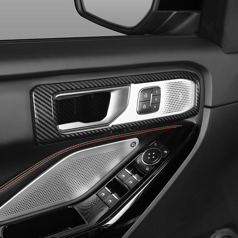 21pcs Carbon Fiber Interior Accessories Kit Covers for Ford Explorer 2020-2022