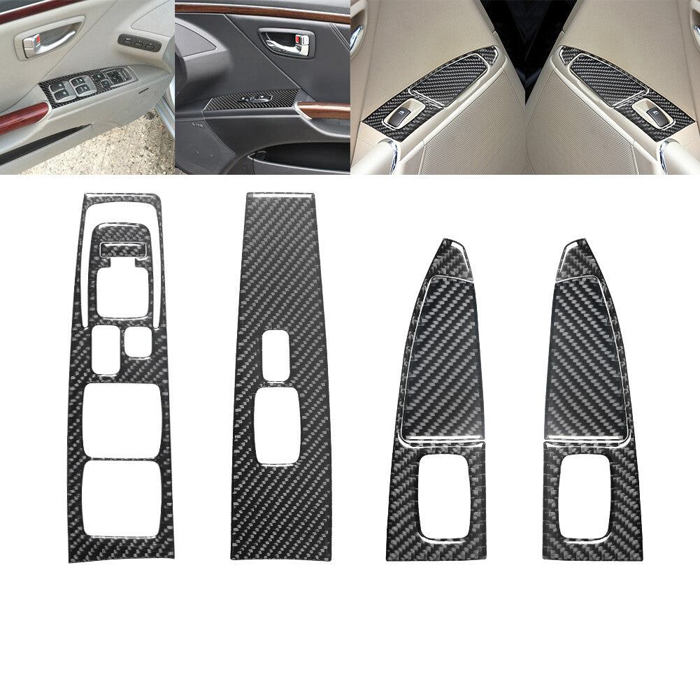 Red Carbon Fiber Navigation Panel Type A Cover For M-class 2006-11 v