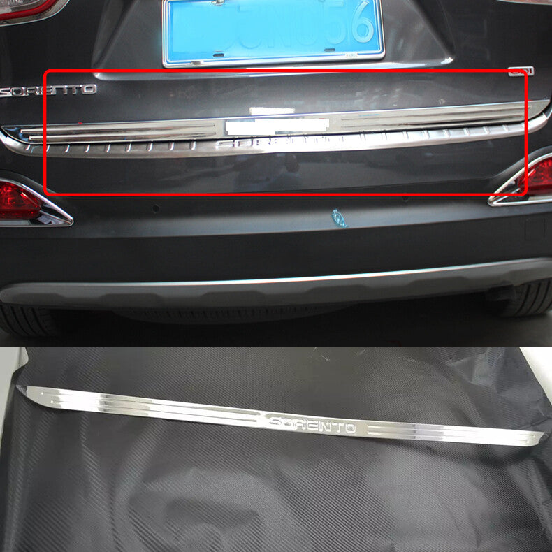 for Kia Sorento 2016-2018 S.Steel Chrome Tailgate Trunk Lid Protect Cover Trim