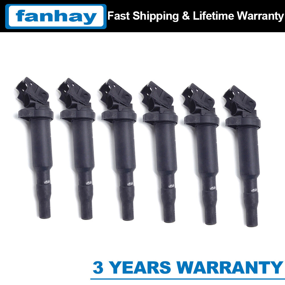 Set of 6 Ignition Coil Kit for BMW 128i 328i 535i 550i 750i X5 X6 UF592 UF-592