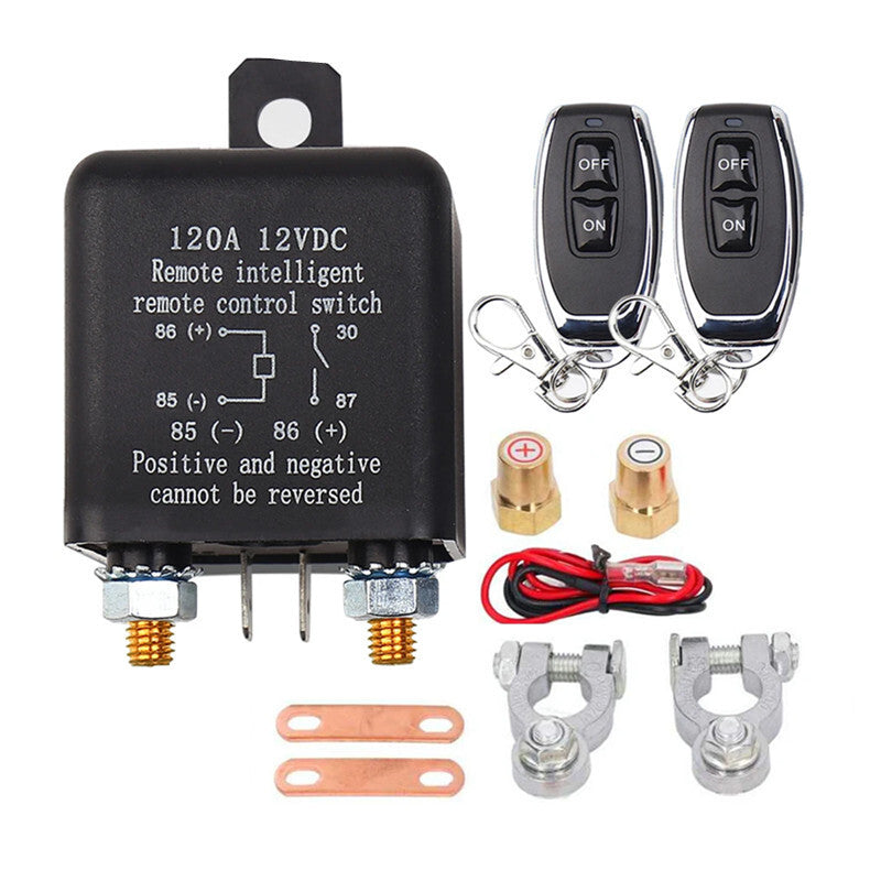12V 200A Battery Switch Car Wireless Remotes Control Intelligent Relay Cut Off
