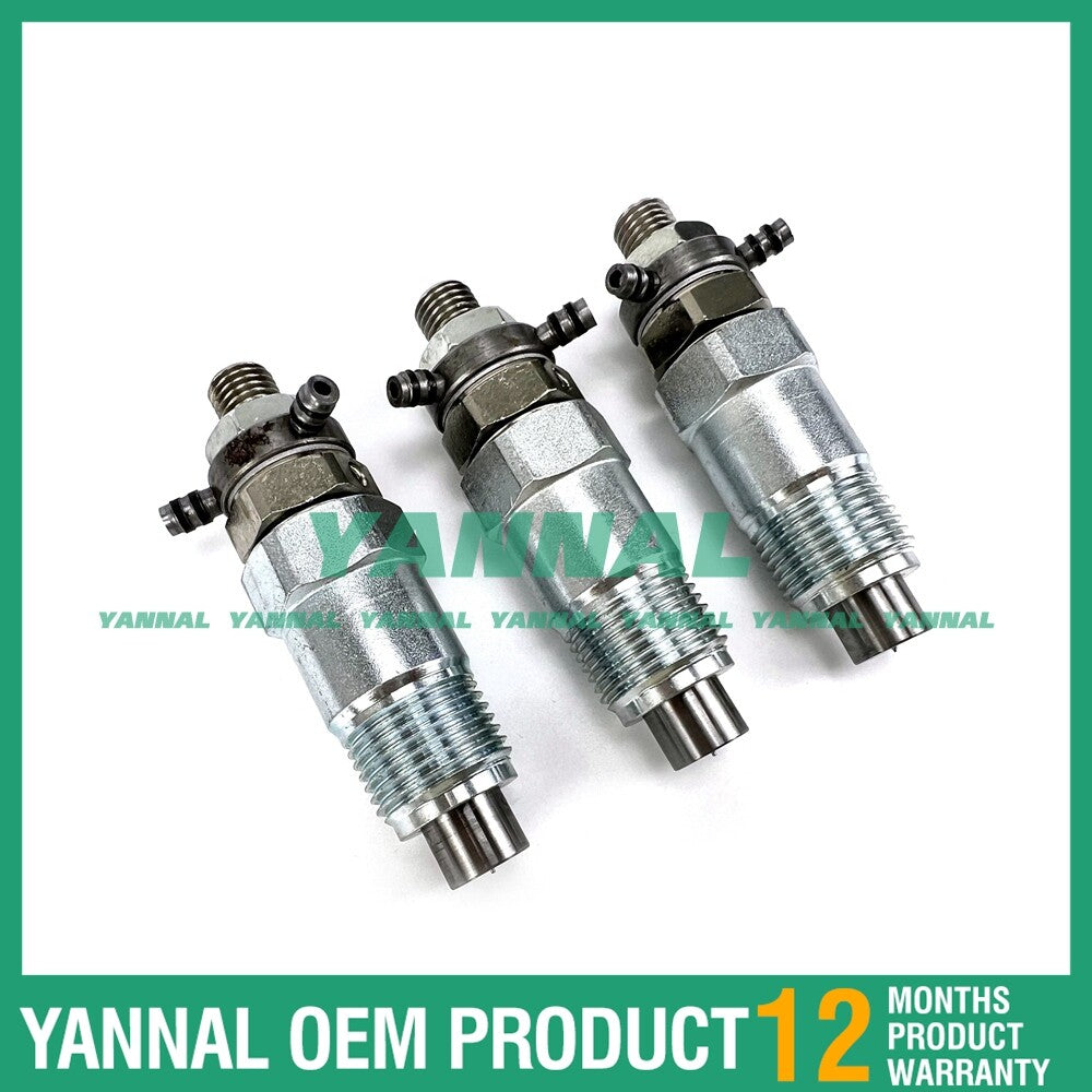 3-pack fuel injectors 15271-53020 DN12SD12 suitable for D750, D850, and D950 engines.