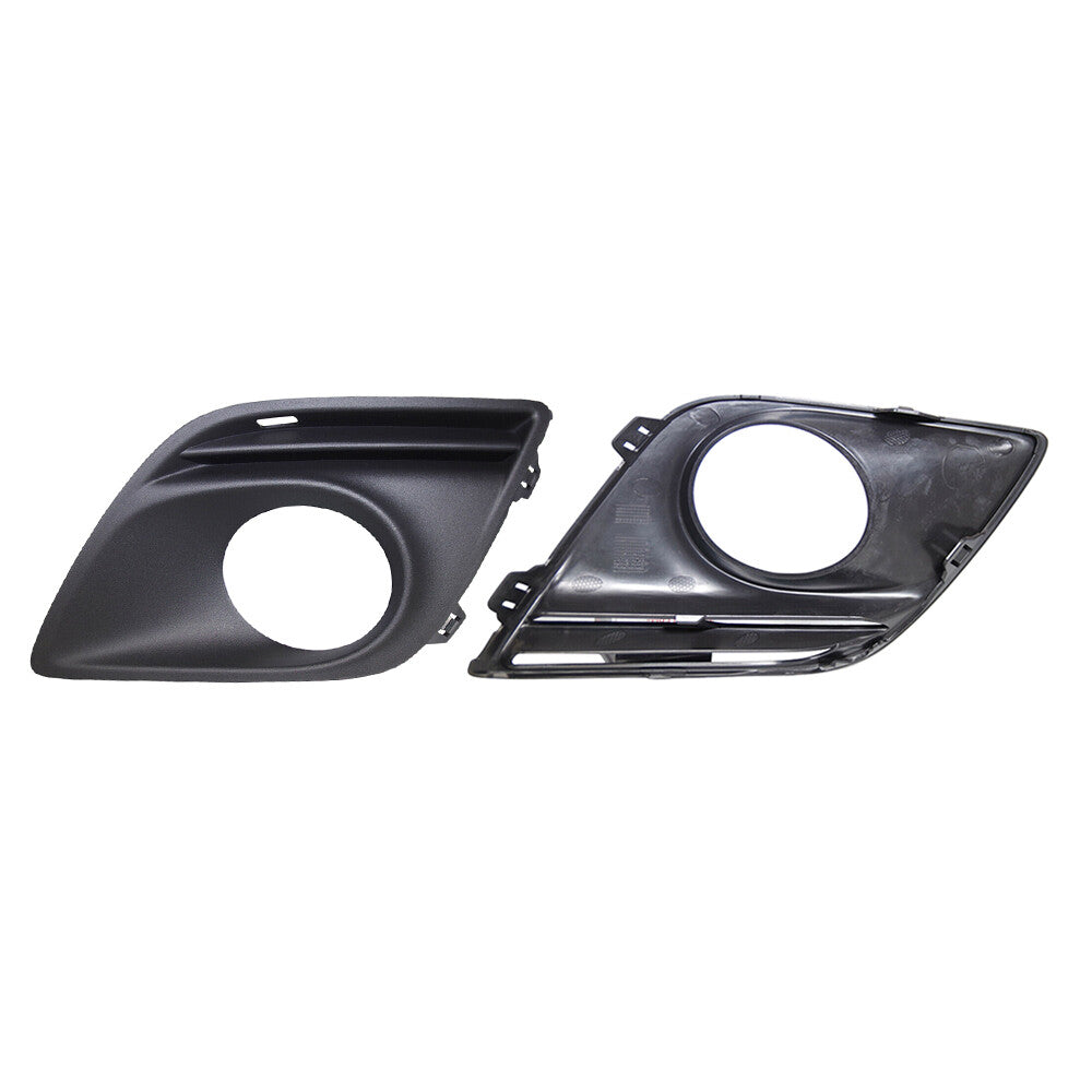 Pair Front Fog light Cover Fits 2010 2011 2012 13 for Volvo XC60 Left  Right Black
