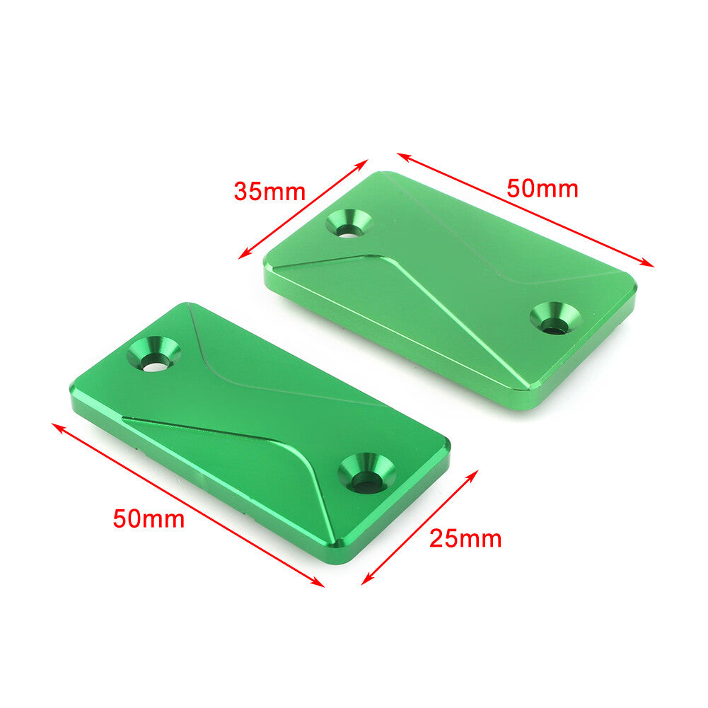 for Kawasaki KLX125 150S KLX250 Front Rear Brake Reservoir Fluid Covers Caps Q