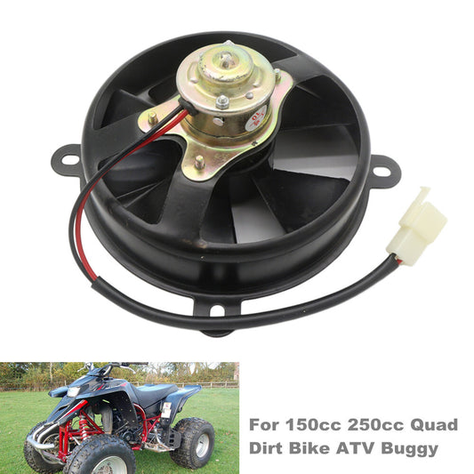 12V Motorcycle Radiator Electric Cooling Fan Suitable for 150cc and 250cc Four-Way Off-Road Bikes and All-Terrain Vehicles n