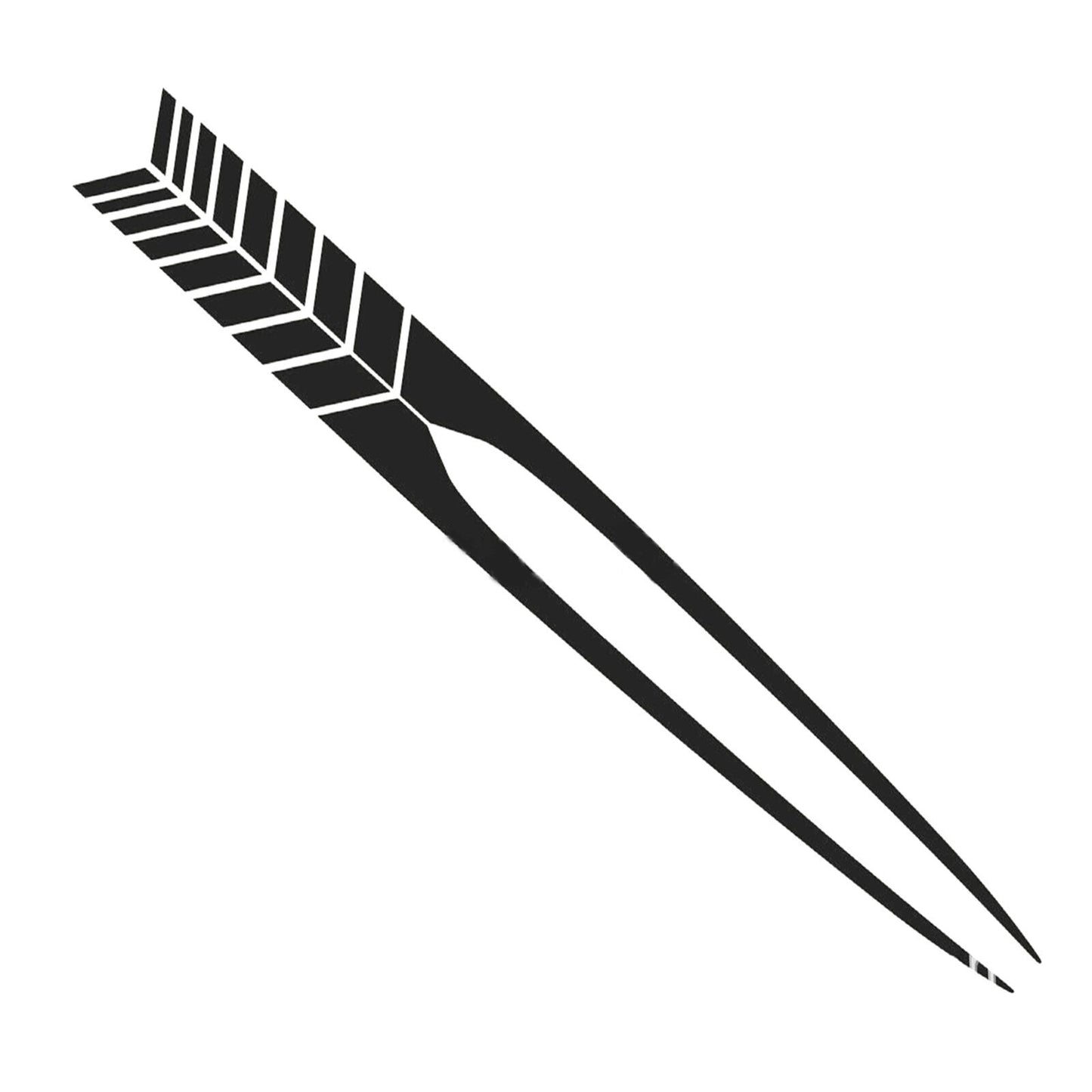 2x Sport Shiny Black Strip Sticker Vinyl Sticker for Dodge Charger
