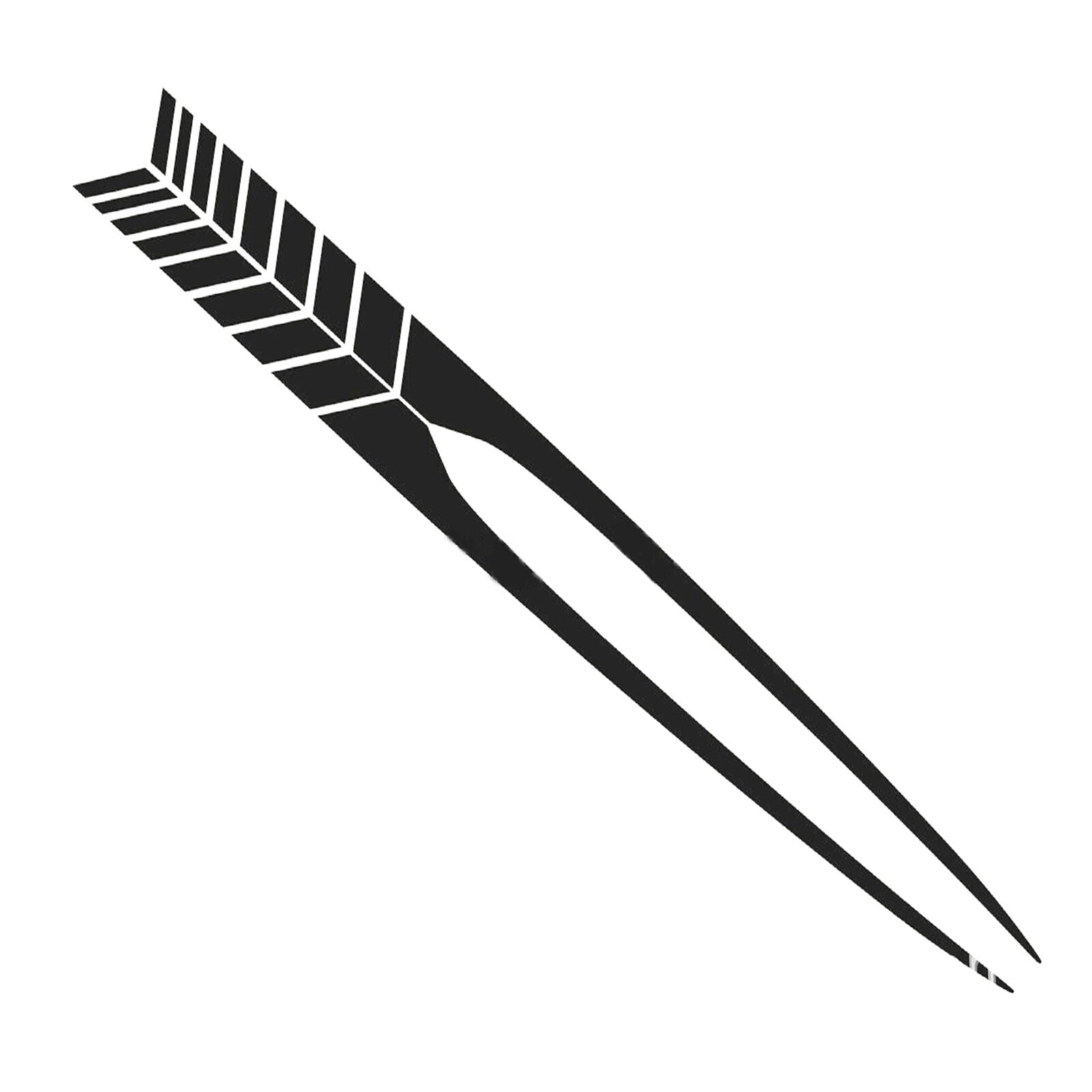 2x Sport Shiny Black Strip Sticker Vinyl Sticker for Dodge Charger