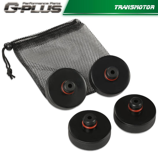 4 Pack Fits for Model 3/Y/S/X Car Jack Lifting Pads Adapter Tool Mesh Storage Bag - v