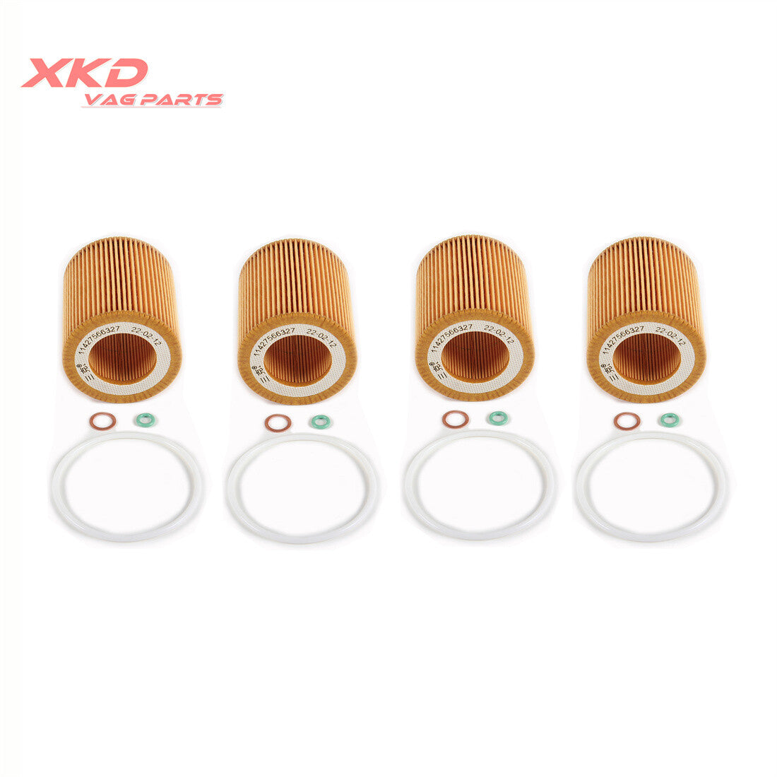 4 * Oil filters suitable for BMW 323i, E60, E61, E71, E82, E88, E90, F01, F02, F10, 11427541827 Q