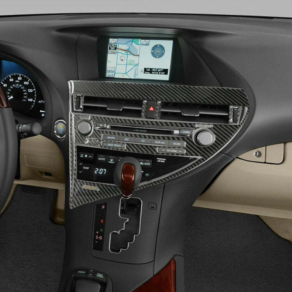 Carbon Fiber Watercup Holder Panel Trim Cover for Honda Accord Sedan 2003-2007 v