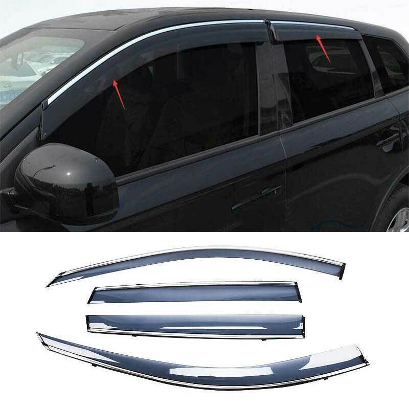 for Mitsubishi Outlander 2013-21 Window Sun Vent Visor Rain Guards Deflector 4x