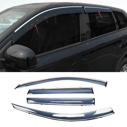 for Mitsubishi Outlander 2013-21 Window Sun Vent Visor Rain Guards Deflector 4x