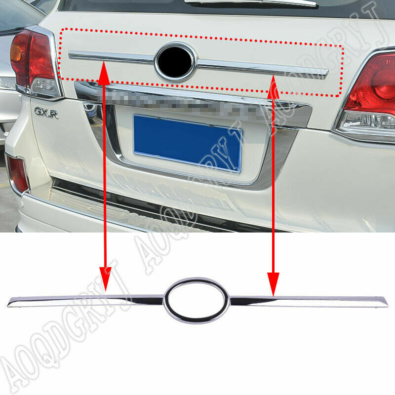 for Land Cruiser FJ/LC200 2008-2015 Triple Chrome Rear Door Trunk Lid Cover Trim