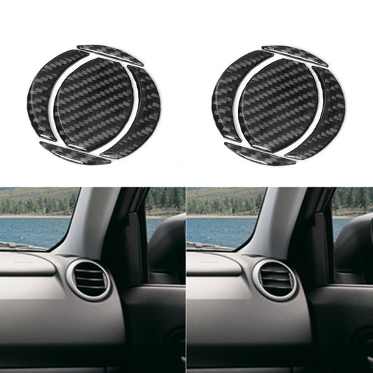 Carbon fiber style interior door handle frame cover decoration suitable for 16+for Tacoma- v