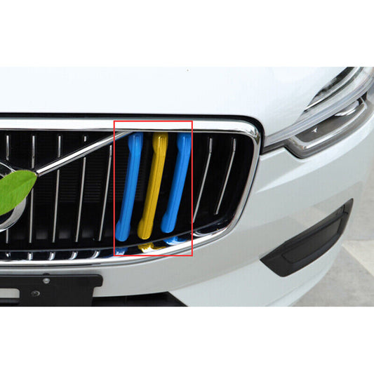 for Volvo S90 2017-2021 Front Center Mesh Grille Grill Cover Trim 3-Color frame