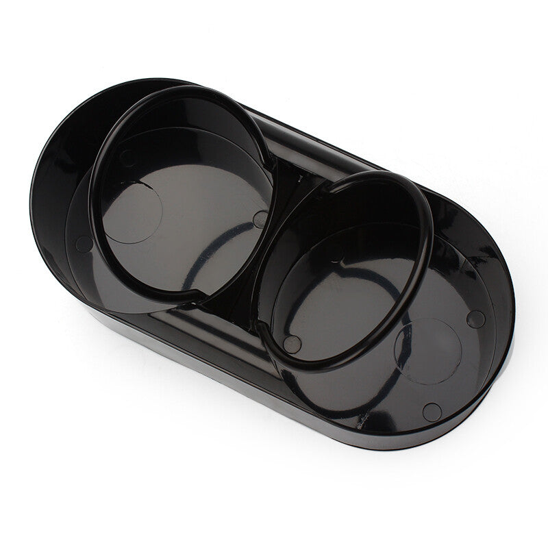 Car Drink Cup Holder Mount For Water Coffee Double Hole Bottle Organizer Q