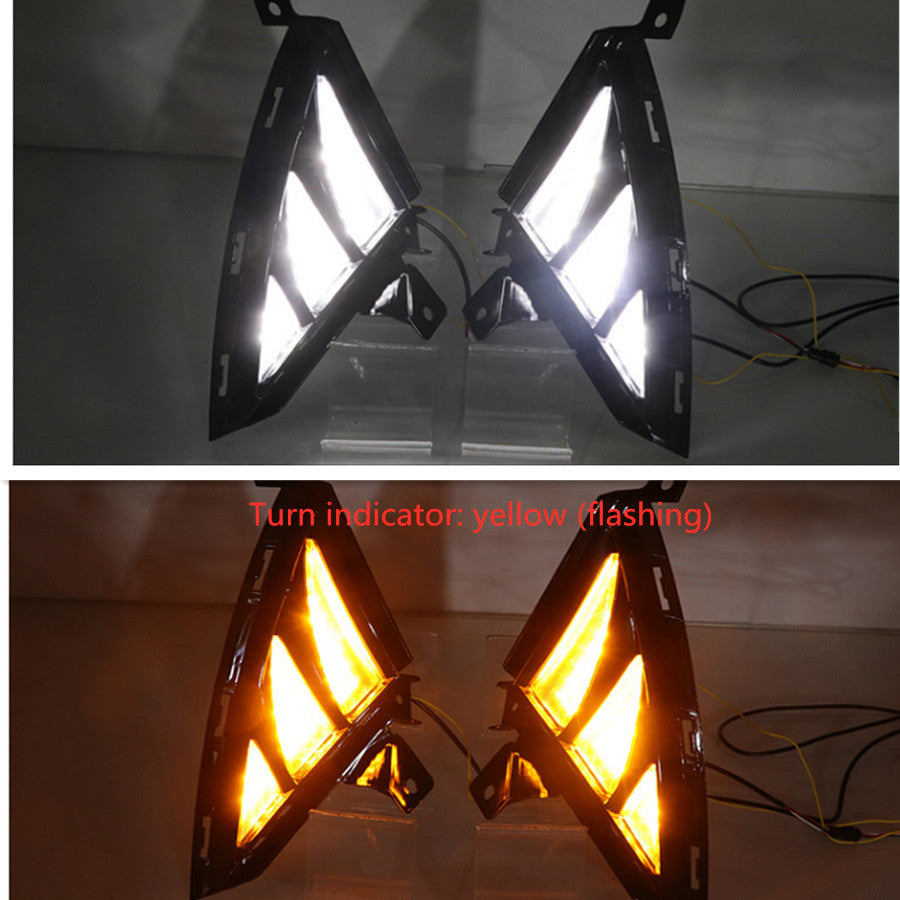 for Hyundai for Elantra 2021-2022 DRL LED Daytime Running Lights Bumper Fog Lamp 2x