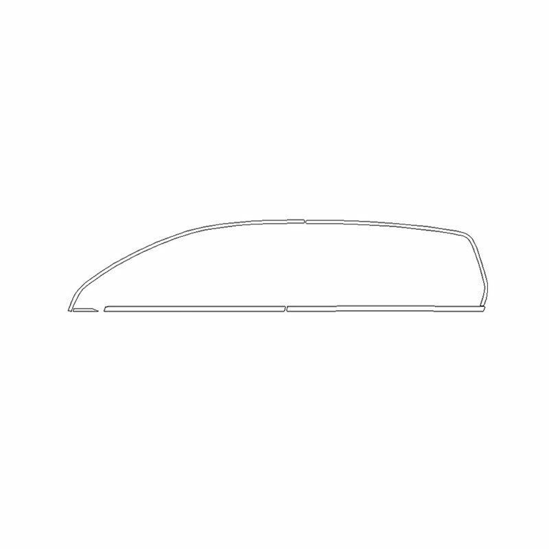 Steel Silver 10-13 Strip Trim for Volkswagen for Golf MK6 Windows Sill Molding