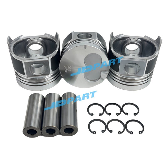 3-piece 3AE1 piston kit + 0.5mm diameter for excavator engine parts -
