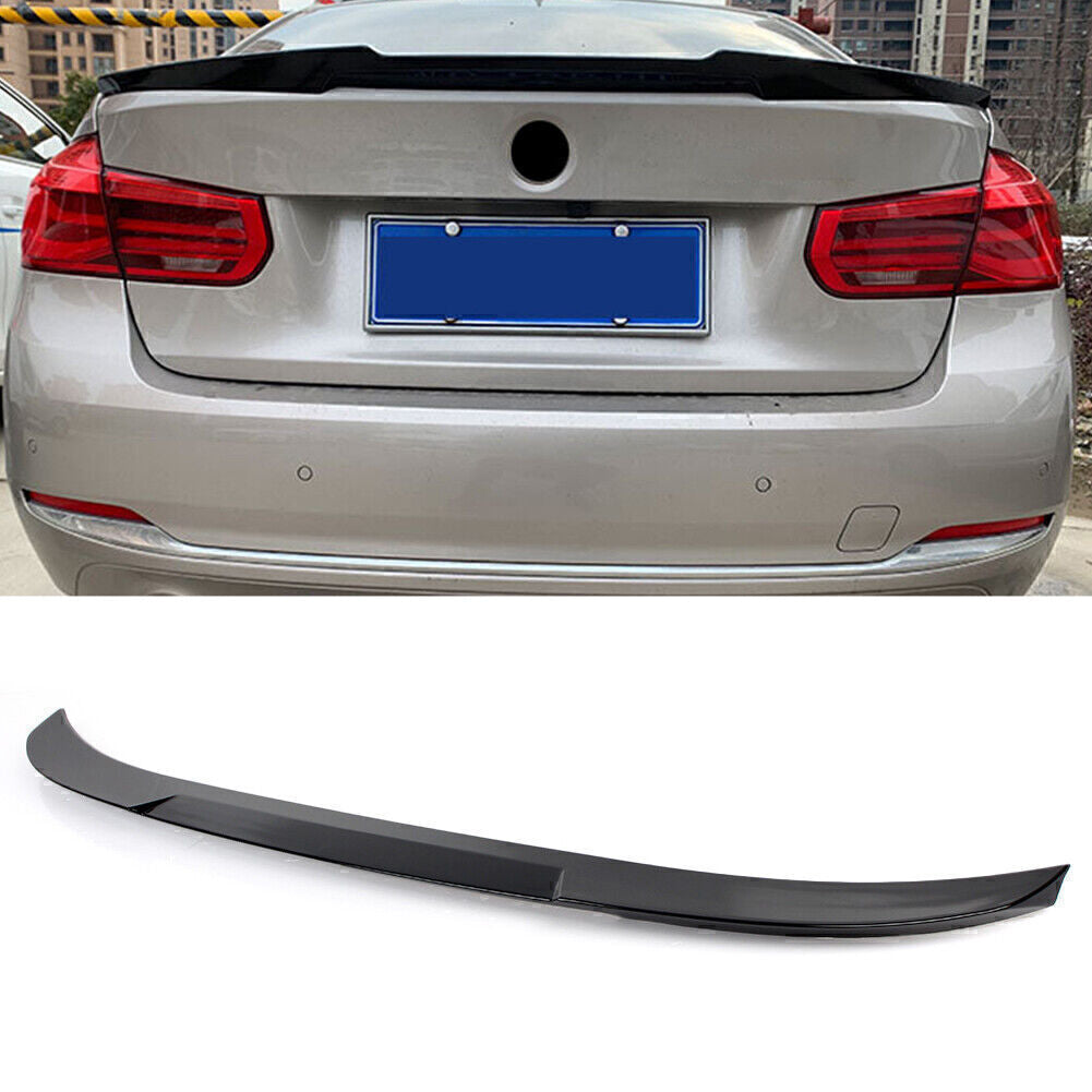 Rear Trunk Lip Spoiler Wing Gloss Black Fit for BMW 3 Series F30 F80 V Style 2012-18