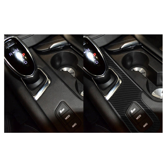 1 piece carbon fiber automotive gear shift cover frame trim for Cadillac XT5 2016-2017 n