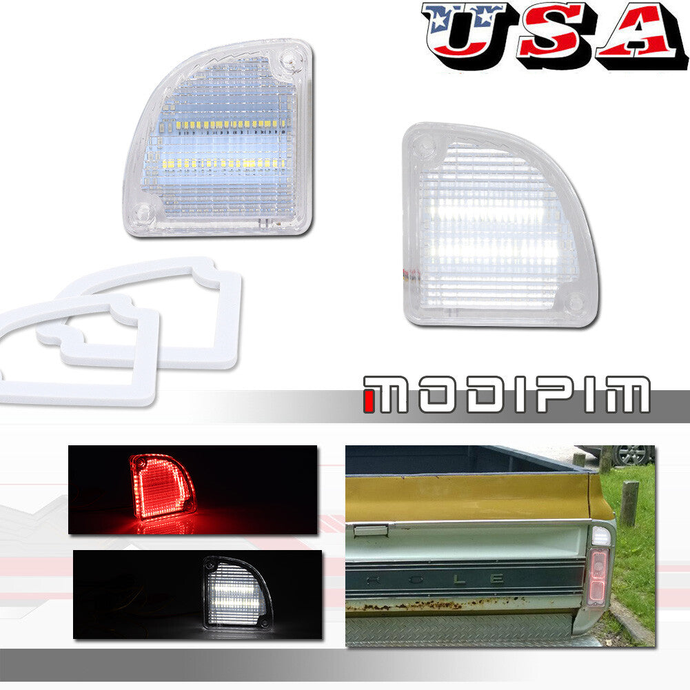 Clear Replacement Tail Light with Spacer for 1968 - 1972 for GMC C10 Pickup Trucks - v