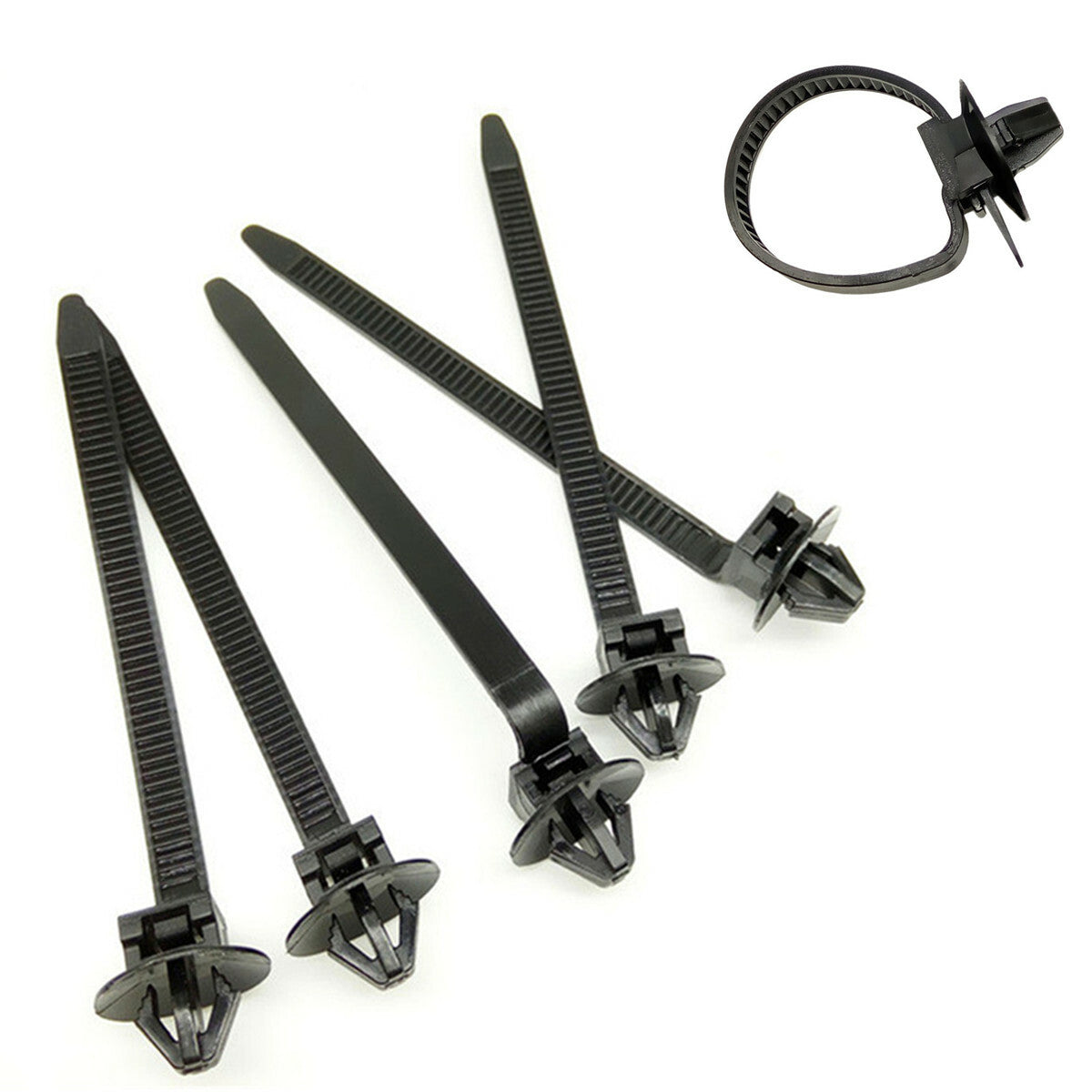 50x 3 inch Black Zip Strap Nylon Wire & Cable Zip Ties Nylon Tie Wraps Fastener