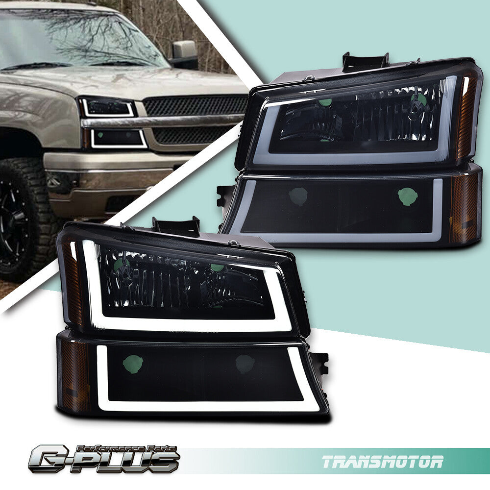 2003-2006 Silverado Black Scale Mysterious LED DRL Ginger + Calf