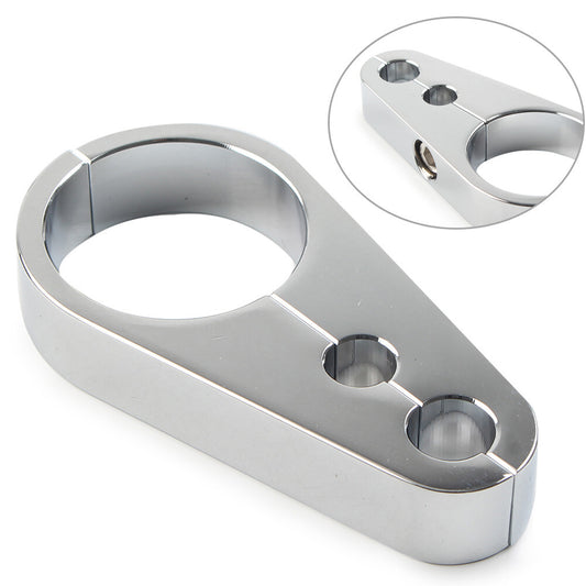 Brake Clutch Cable Wire Clamp Clip Fit for Harley 1-1/4 Handlebar 2-Holes Chrome