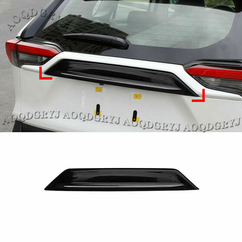 Bright Black Rear Trunk Lid Molding Cover Trim Decor for TOYOTA RAV4 2019-2024