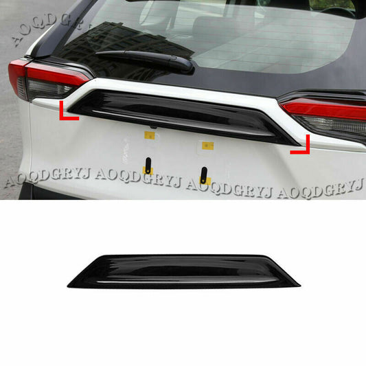 Bright Black Rear Trunk Lid Molding Cover Trim Decor for TOYOTA RAV4 2019-2024
