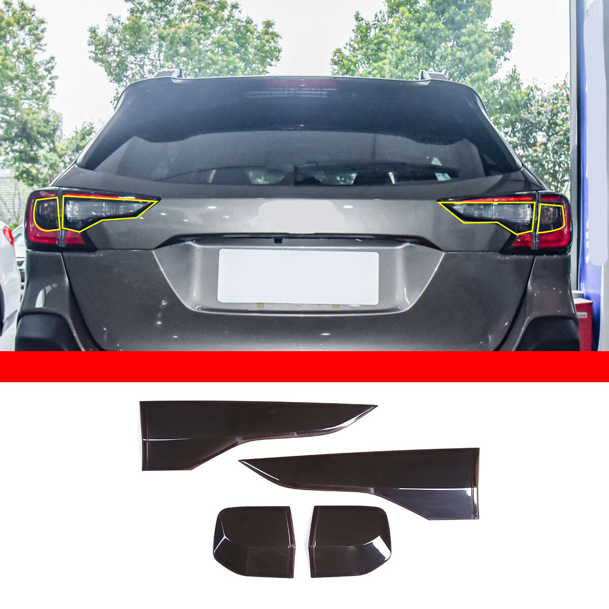 Carbon fiber ABS protective cover decoration suitable for Subaru WRX 2021-23 Sdan side for smart door handle- v