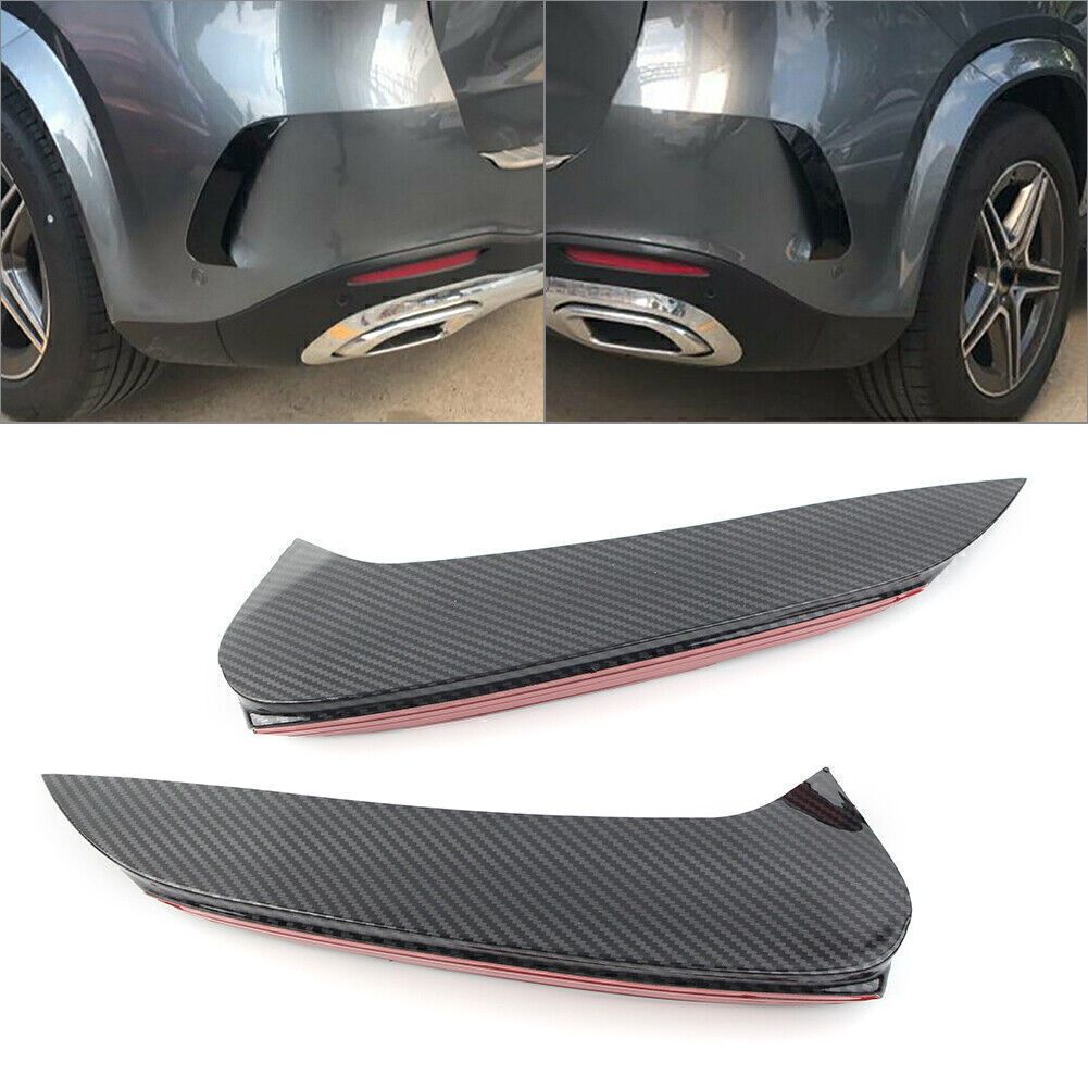 Rear Bumper Splitter Spoiler Canard Air Vent Carbon Fiber for Benz W167 GLE 2020