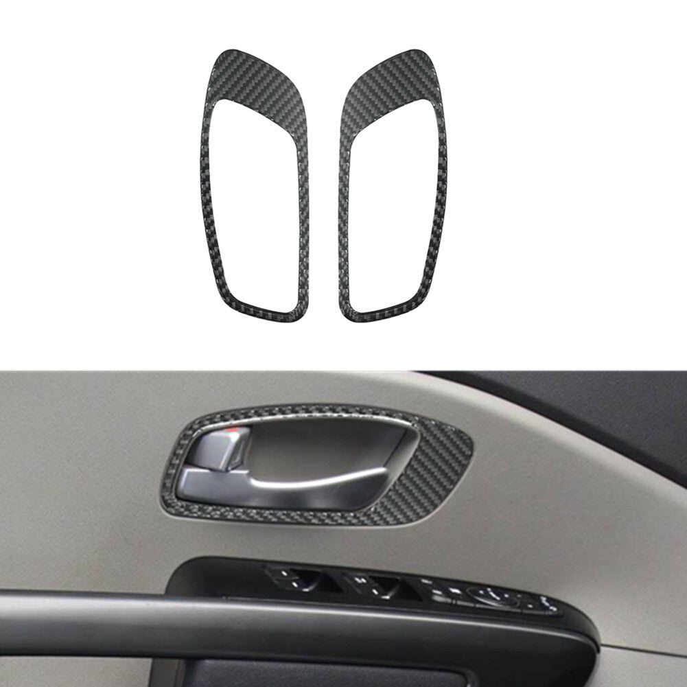 Red Carbon Fiber Center Control Button Trim Cover for Honda Accord Sedan 2003-07 v