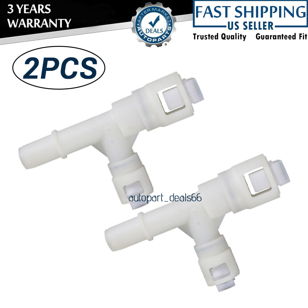 2X Heater Hose Connector for GMC for Yukon for Sierra 3500 for Chevy Tahoe Suburban 800-413