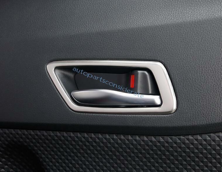 for Toyota CHR C-HR 2018-2022 Silver Steel Inner Door Handle Lock Frame Trim 4P