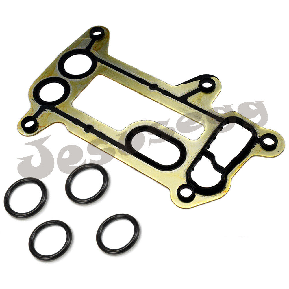 for BMW E90 E60 E61 E87 E81 E83 E84 N47 E88 Oil Filter Housing Seal Gasket Kit Q