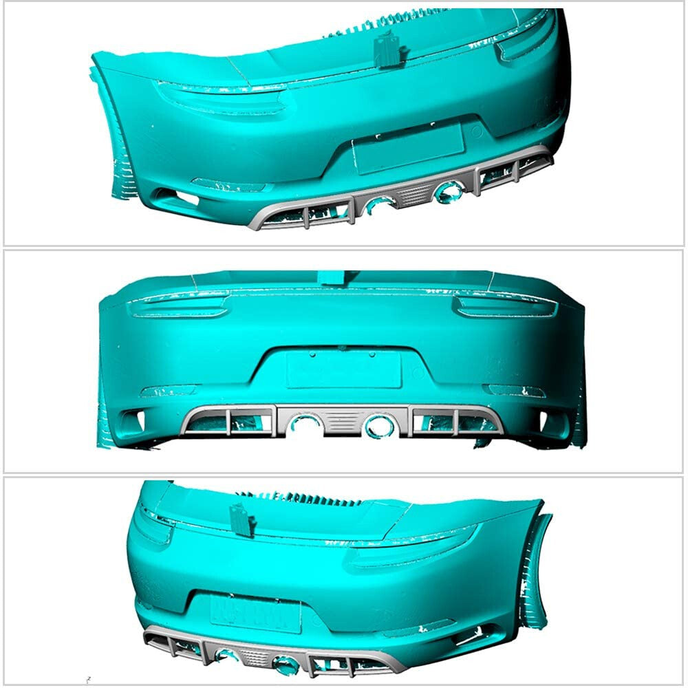 Fit for Porsche 911 Carrera 2017UP Real Carbon Rear Bumper Diffuser Lip Spoiler