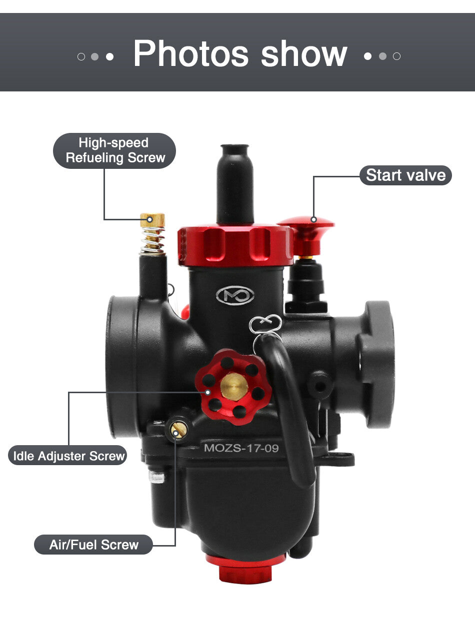 Carburetor PE24 Carb 24mm 2/4 Stroke 150cc for Honda for Yamaha Suzki Q
