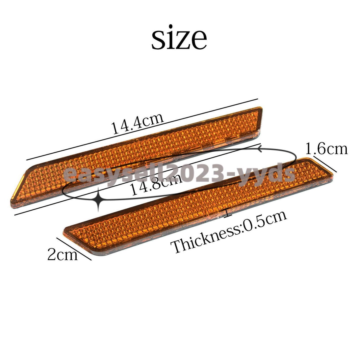 Saddlebag Latch Visibility Reflectors for Harley Touring Street Road Glide 14-23