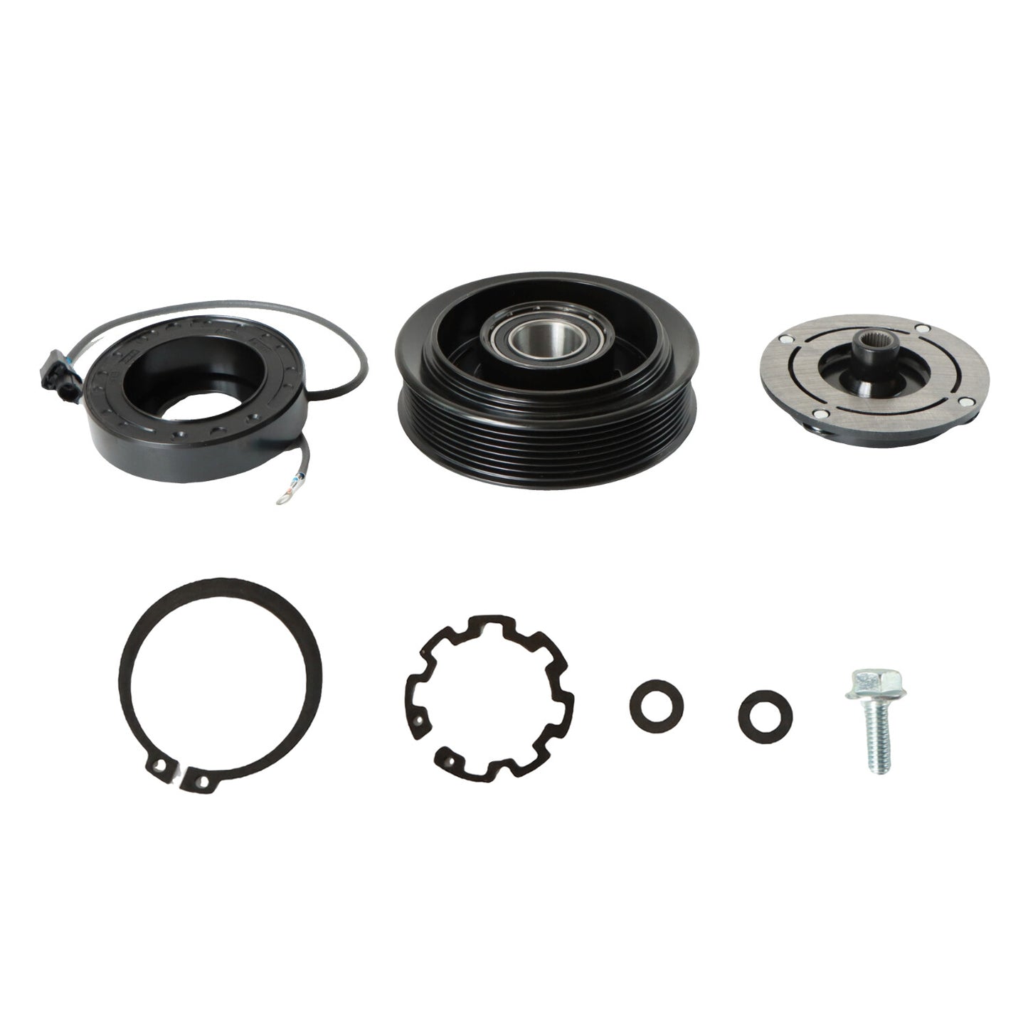 AC COMPRESSOR CLUTCH KIT PULLEY COIL FOR: 2008 - 2012 for HONDA ACCORD 4 CYL 2.4L