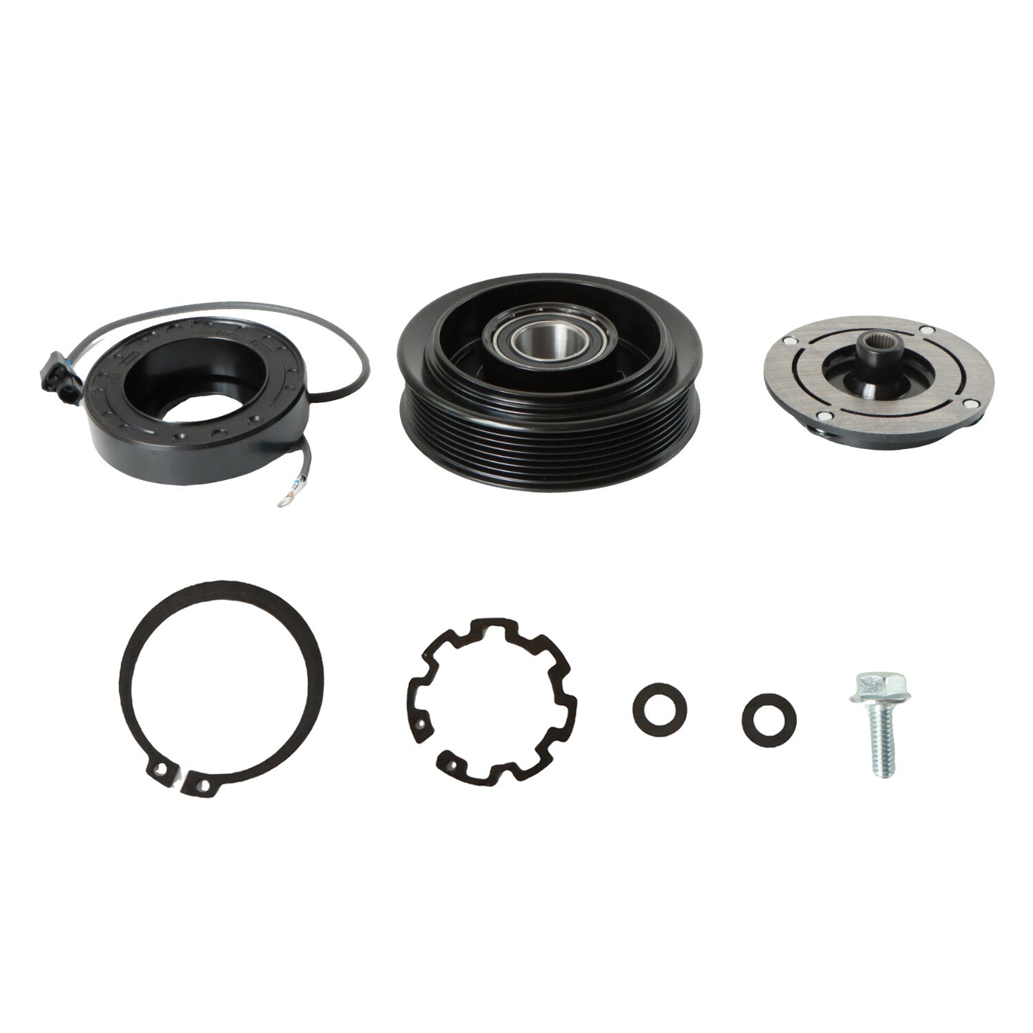 AC COMPRESSOR CLUTCH KIT PULLEY COIL FOR: 2008 - 2012 for HONDA ACCORD 4 CYL 2.4L