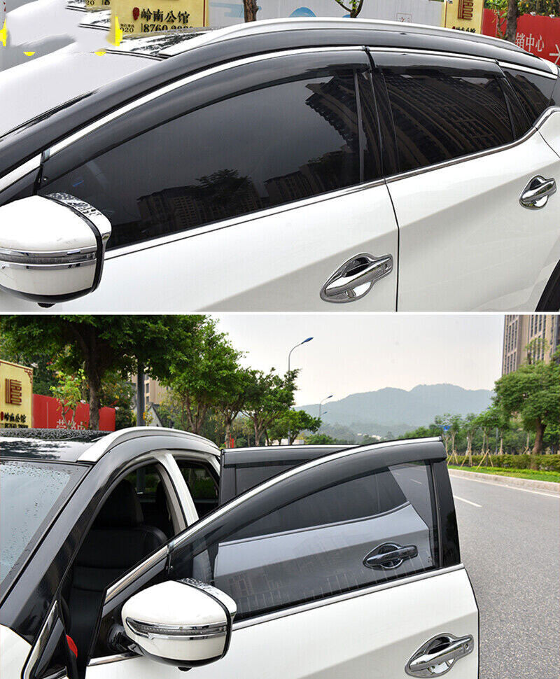 for Nissan Murano 15-2019 Window Deflector Visor Sun Rain Guard Vent Shade Trim