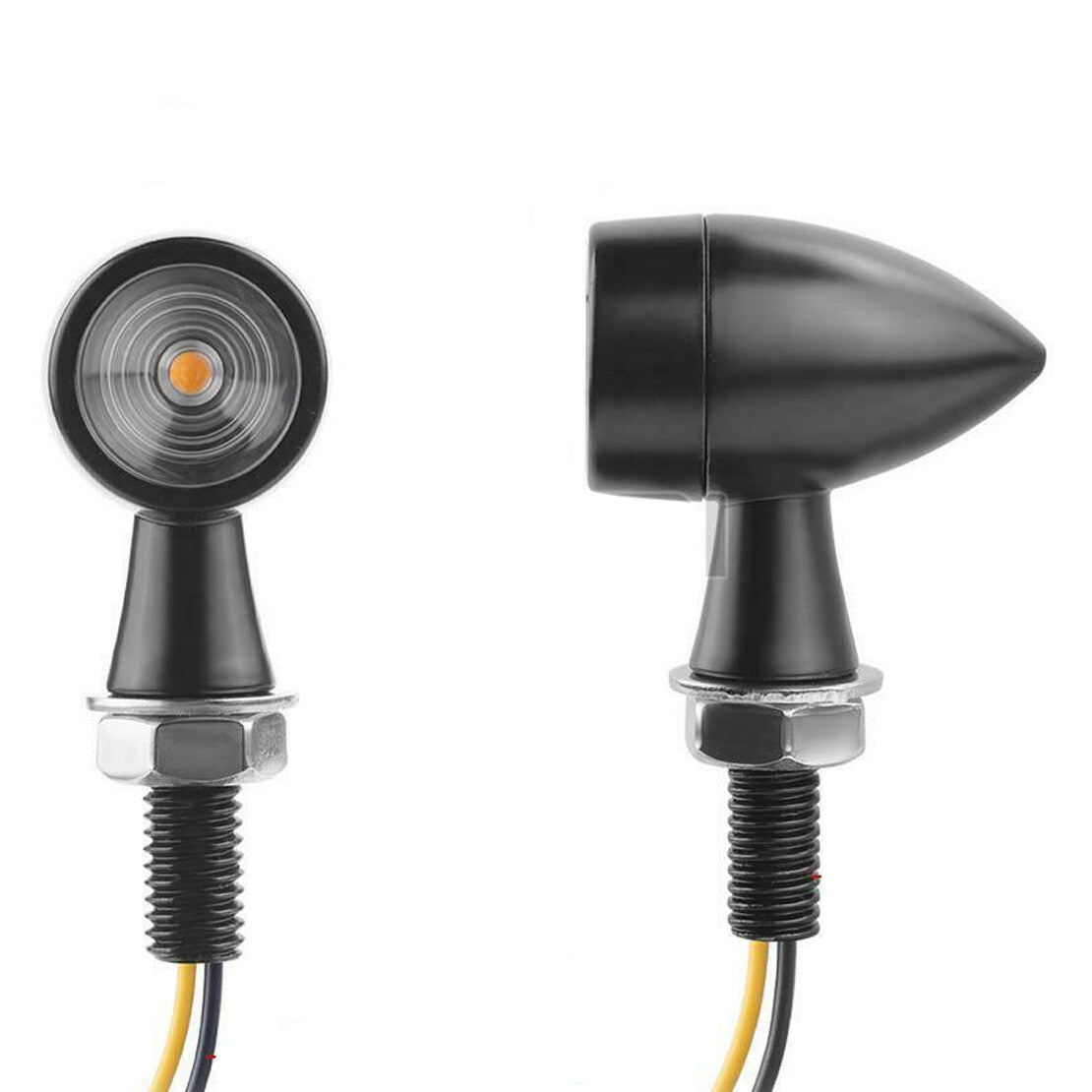 2x Motorcycle Turn Signal Light Indicator Lamp Fit for Bobber Cafe Racer v